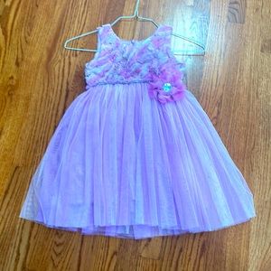Girls light Purple lilac tulle dress, size 5